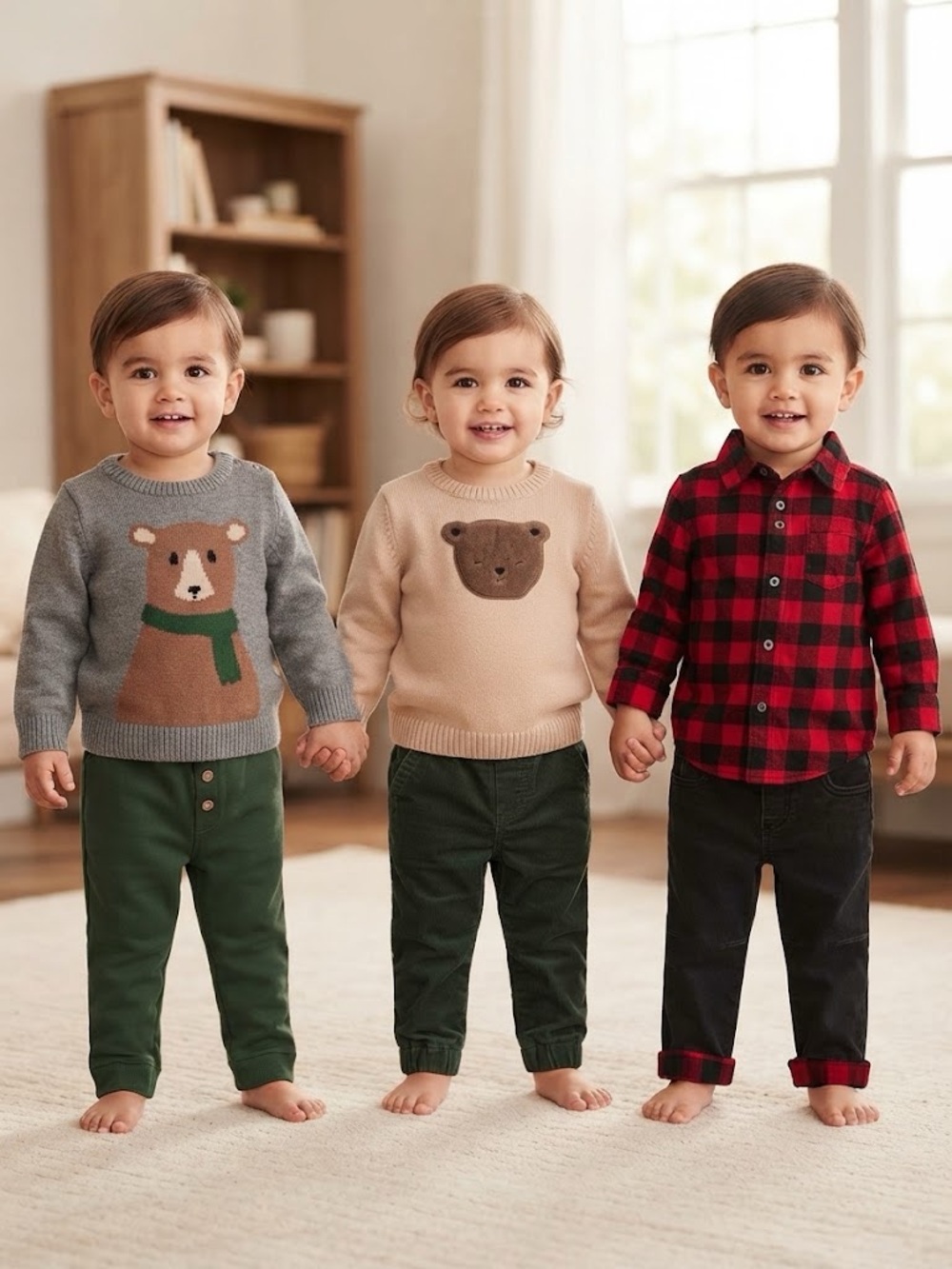Lot Of 3 Beautiful Clothing Sets For Boy’s Ideal For Autumn And Winter